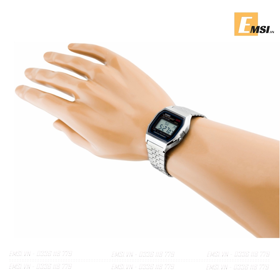 Đồng hồ Casio Nam A159WA-N1DF - 33mm Unisex - Emsi.vn VINTAGE CASIO