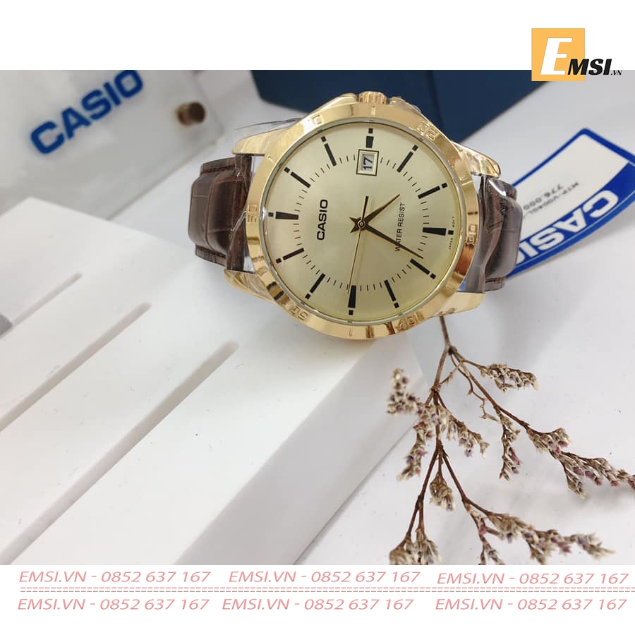 Casio MTP-V004GL-9A - Đồng hồ nam - Pin / Quartz - Size mặt 41.5mm - Kính khoáng EMSI.VN