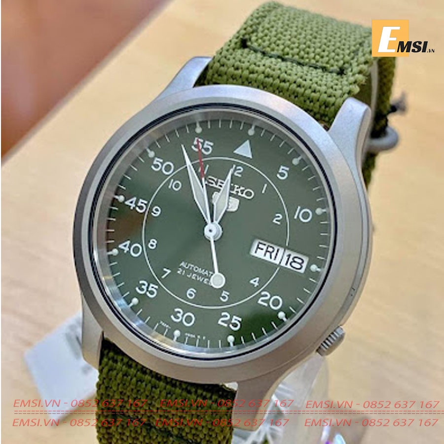 Seiko SNK805K2 - Đồng Hồ Nam - Máy Cơ / Automatic - Size Mặt 37mm - Kính Khoáng EMSI.VN