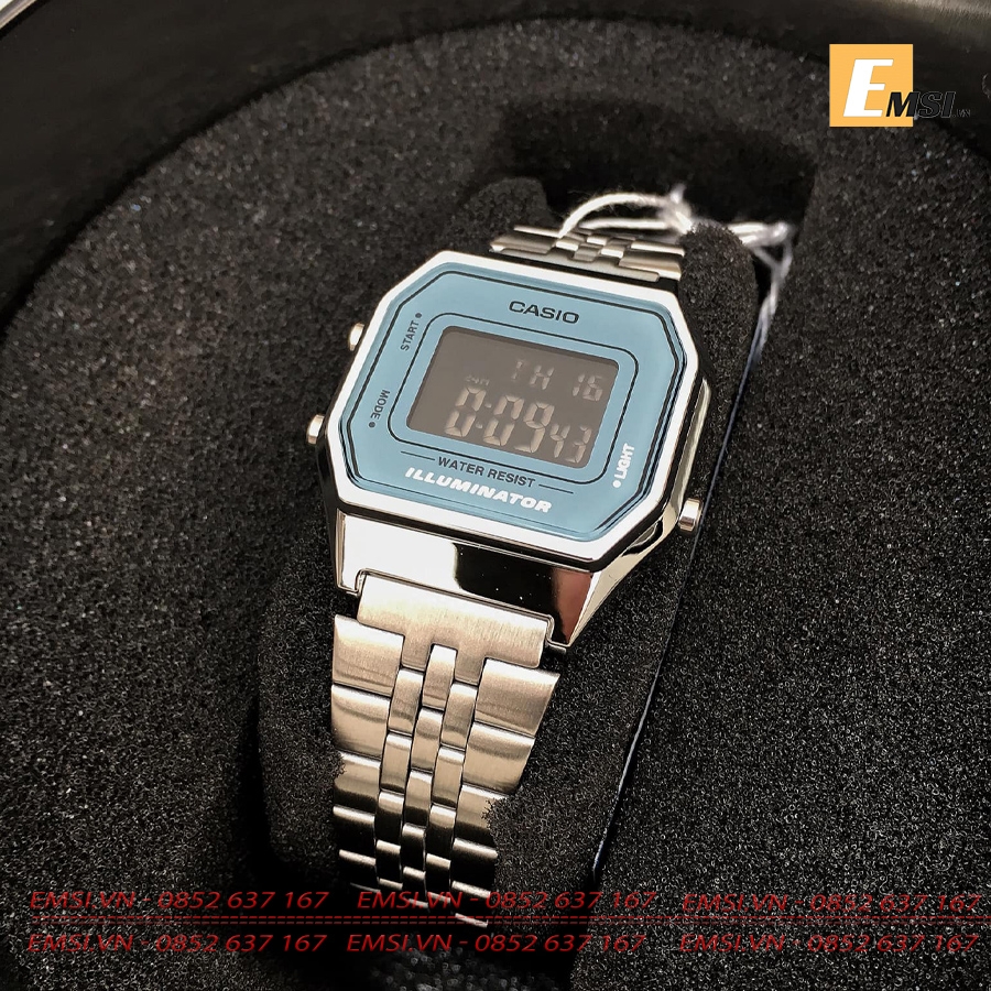 Casio LA680WA-2B - Đồng Hồ Nữ - Điện Tử - Kính Nhựa - Size Mặt 28.5mm EMSI.VN