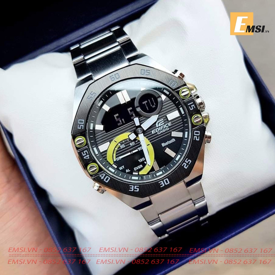 Casio ECB-10DB-1A - Đồng Hồ Nam - Điện Tử - Kính Khoáng - Size Mặt 48.5mm EMSI.VN