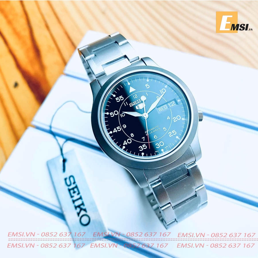 Seiko SNK809K1 - Đồng Hồ Nam - Máy Cơ / Automatic - Size Mặt 37mm - Hardlex Crystal EMSI.VN