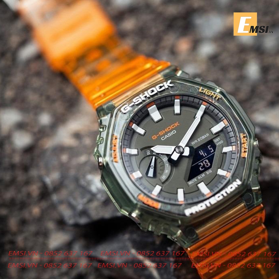 Đồng hồ Casio G-Shock Nam GA-2100HC-4A  | G-Shock | Nam | Dây Nhựa | Chống Nước WR20BAR