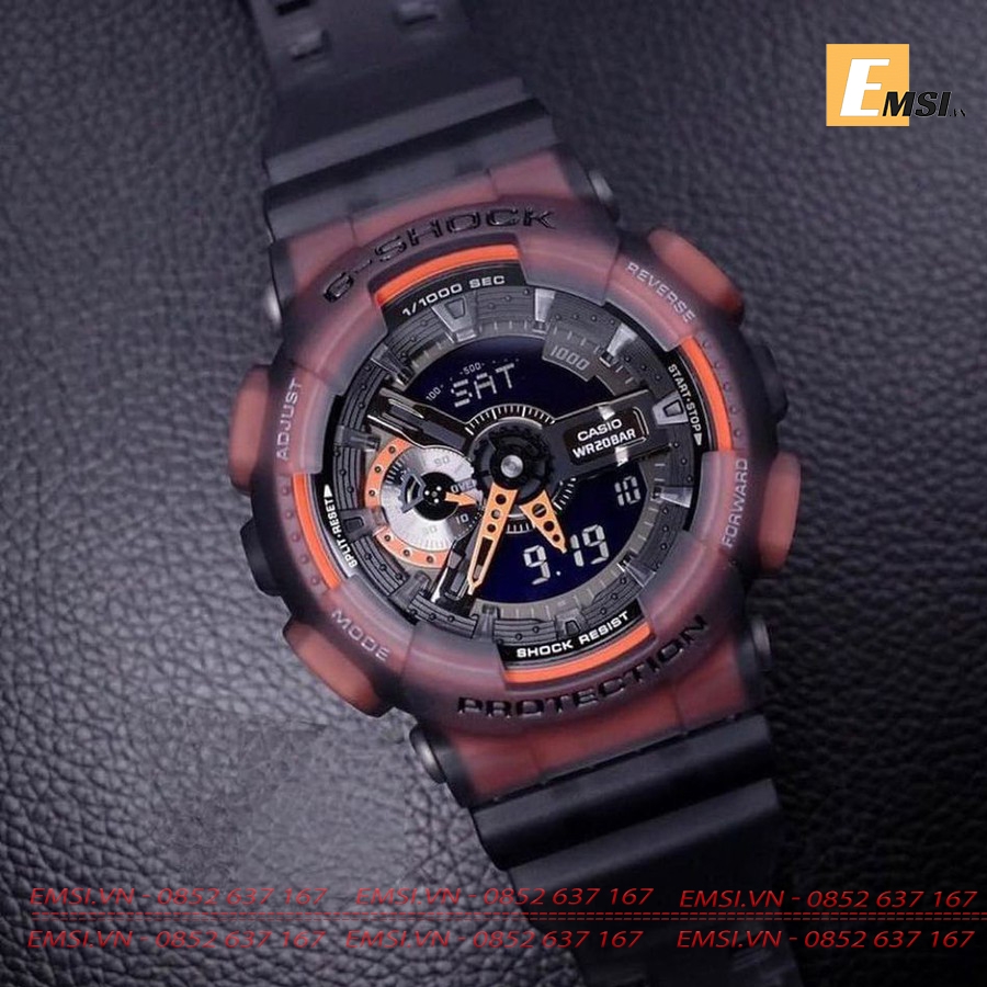 Đồng Hồ Đôi Casio G-Shock & Baby-G GA-110LS-1ADR & BA-110CR-7ADR Size đồng hồ Casio Nữ 43,4mm, Size đồng hồ Casio Nam 51,2 mm EMSI.VN