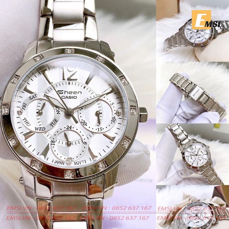 Casio SHN-3012D-7A - Đồng Hồ Nữ - Pin/Quartz - Kính Khoáng - Size Mặt 33mm EMSI.VN