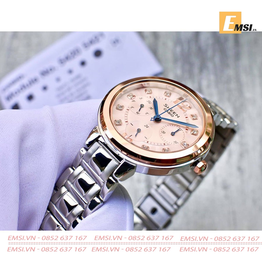Casio Sheen SHE-3048SG-7A - Đồng Hồ Nữ - Pin/Quartz - Kính Khoáng - Size Mặt 34mm EMSI.VN
