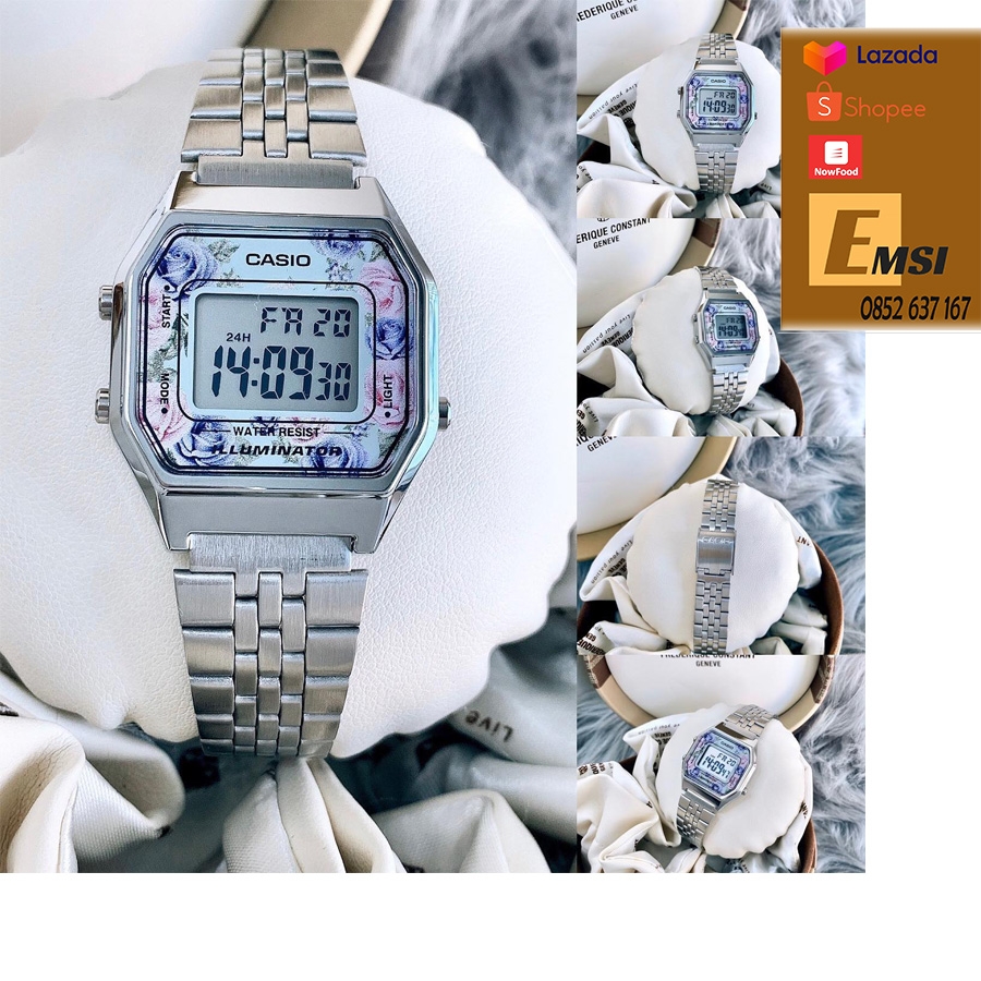 Đồng hồ Casio LA680WA-2CDF chính hãng giá rẻ - 28.5mm