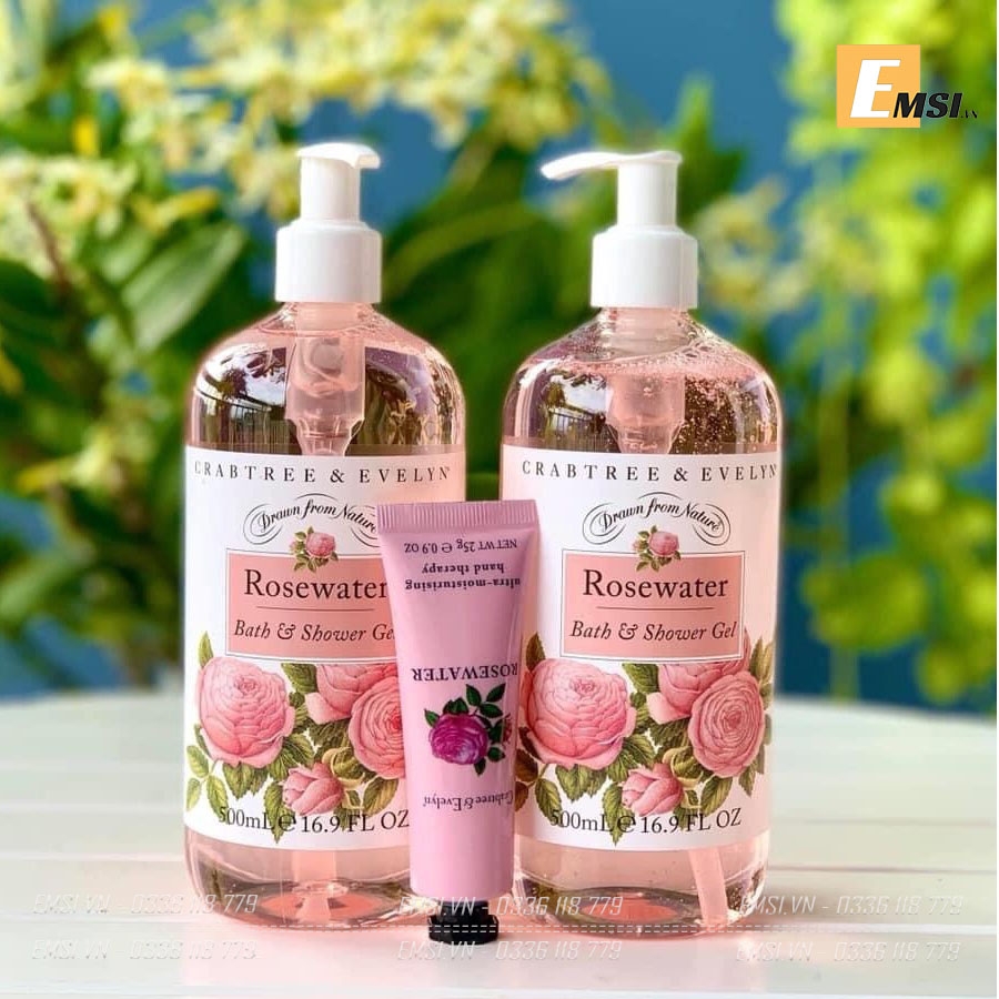 Sữa tắm cao cấp Rosewater của nhà Crabtree & Evelyn nổi tiếng thế giới