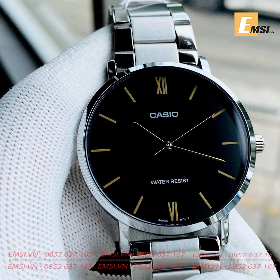 Đồng Hồ Casio Cặp Đôi MTP-VT01D-1BUDF & LTP-VT02D-1AUDF size nữ 30mm, Size nam 40mm EMSI.VN