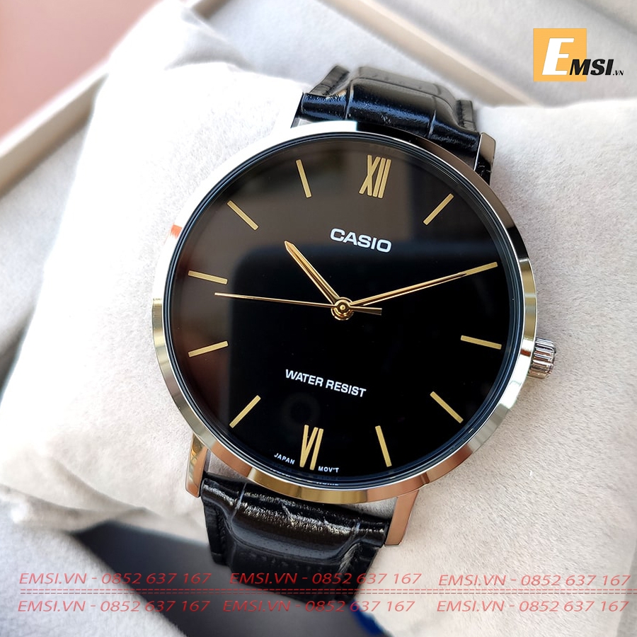 Đồng Hồ Casio Cặp Đôi MTP-VT01L-1BUDF & LTP-VT01L-4BUDF Size nữ 34mm, Size nam 40mm EMSI.VN