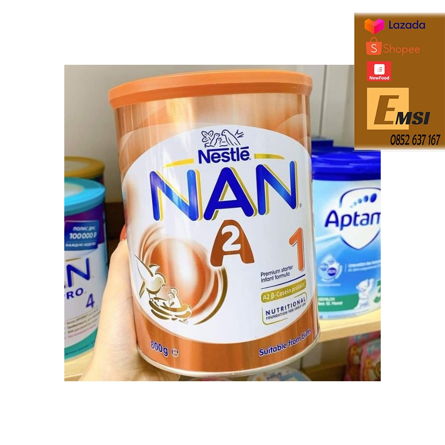 Sữa NAN A2 số 1 , số 3 hộp 800gr