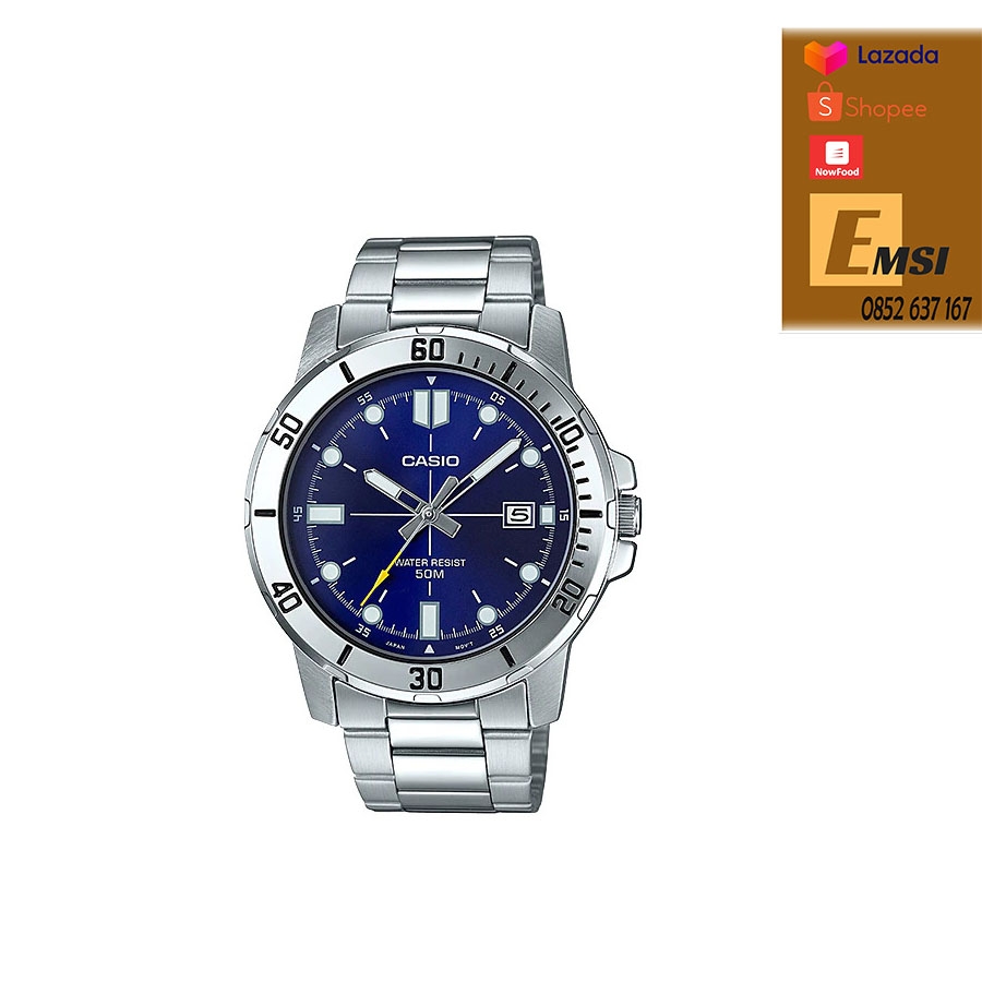 Casio MTP-VD01D-2EVUDF - Đồng Hồ Nam - Pin / Quartz - Kính Khoáng - Size Mặt 45mm - Bảo Hành 5 Năm - Chính Hãng