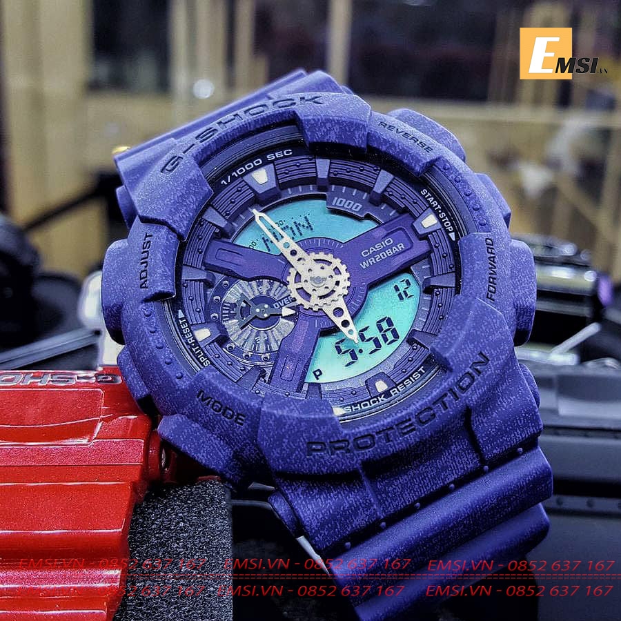 G-SHOCK GA-110HT-2A - Đồng Hồ Nam - Điện Tử - Kính Nhựa - Size Mặt 51.2mm EMSI.VN