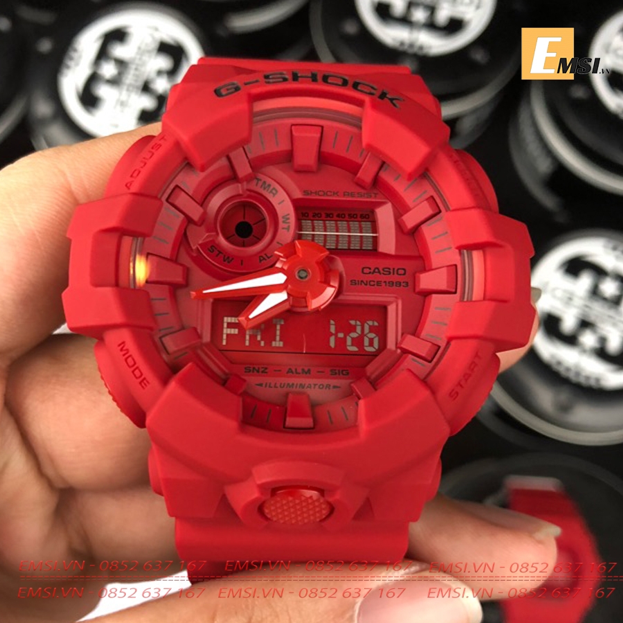 G-Shock GA-2100-4ADR - Đồng Hồ Nam - Điện Tử - Kính Khoáng - Size Mặt 45.4mm - Bảo Hành 5 Năm - Chính Hãng