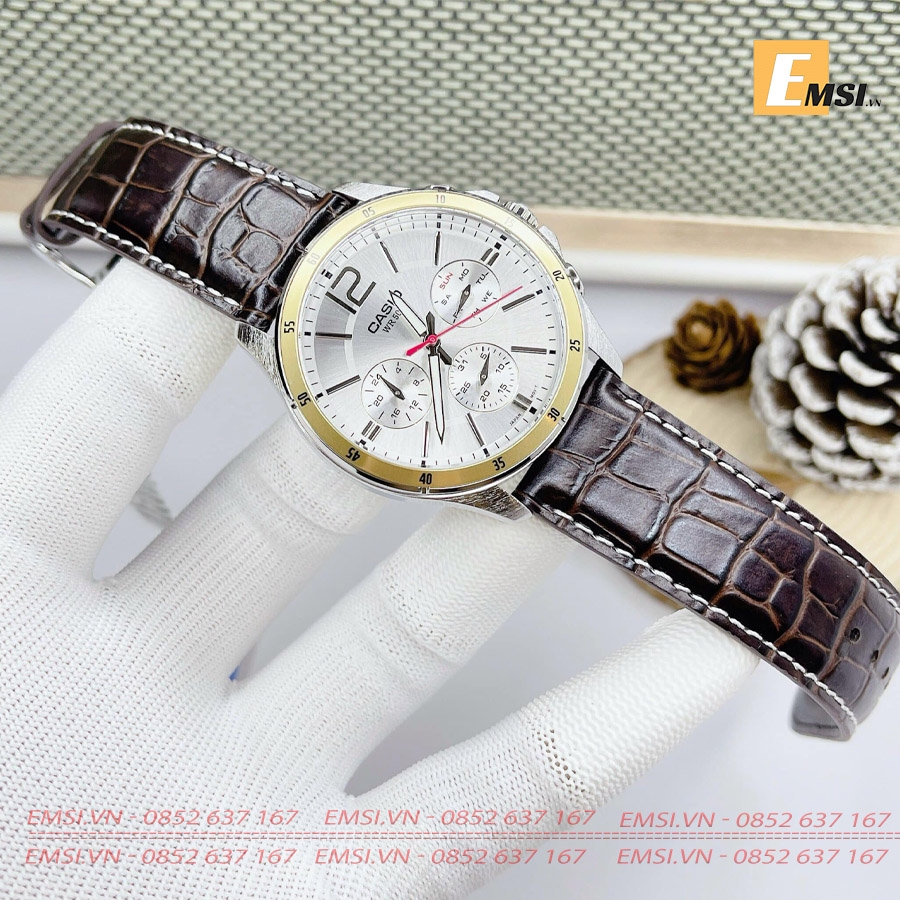 Casio MTP-1374L-7A - Đồng Hồ Nam - Pin / Quartz - Kính Khoáng - Size Mặt 43.5mm EMSI.VN