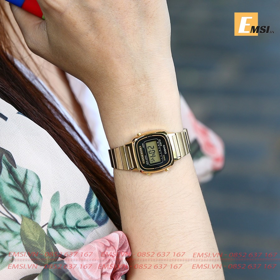 Casio LA670WGA-1D - Đồng Hồ Nữ - Điện Tử - Kính Nhựa - Size Mặt 24.6mm EMSI.VN