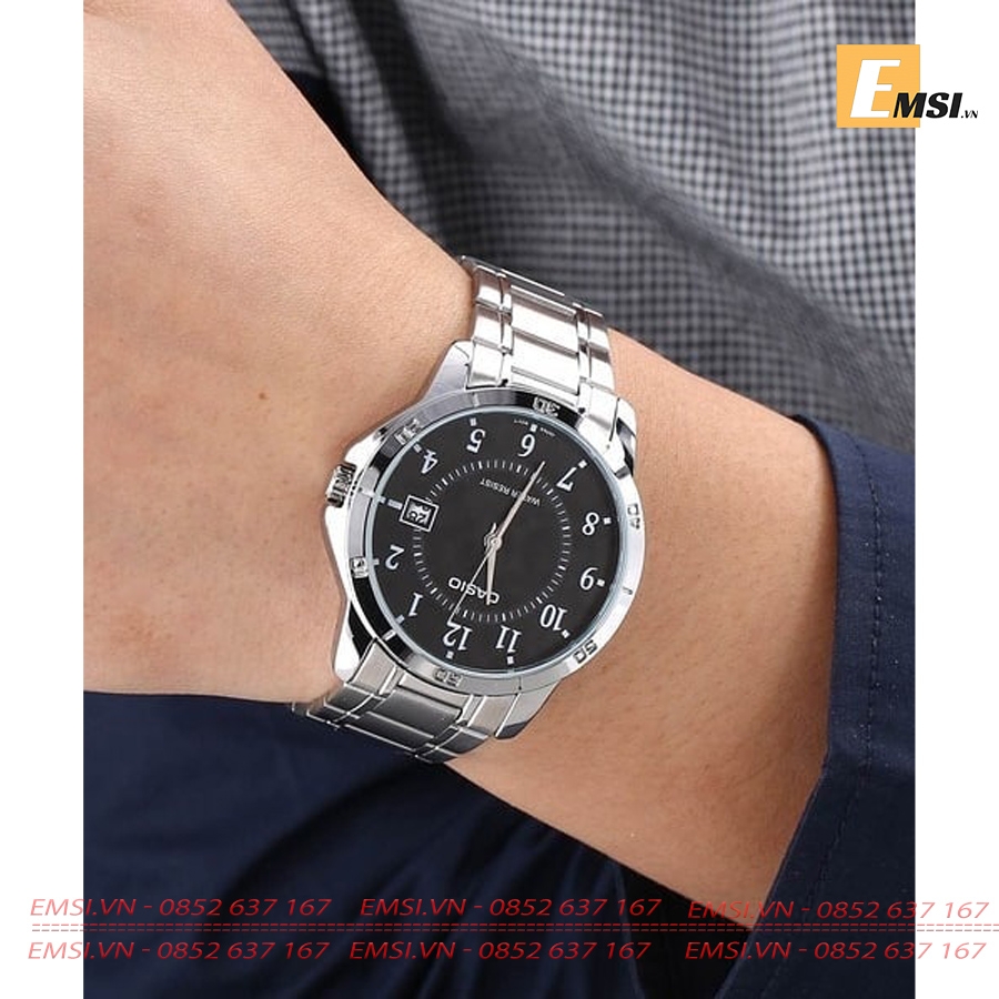 Casio MTP-V004D-1B - Đồng Hồ Nam - Pin / Quartz - Kính Khoáng - Size Mặt 41.5mm EMSI.VN