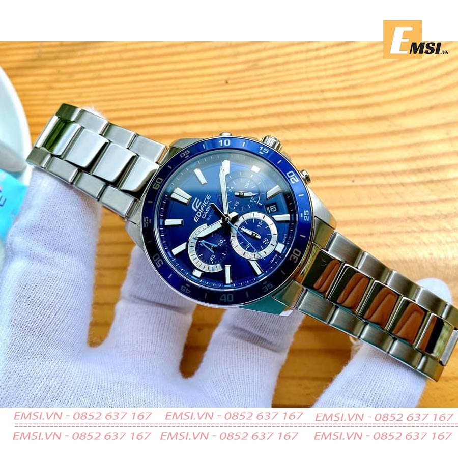 Casio Edifice EFV-570D-2AVUDF - Đồng Hồ Nam - Pin/Quartz - Kính Khoáng - Size Mặt 43.8mm EMSI.VN