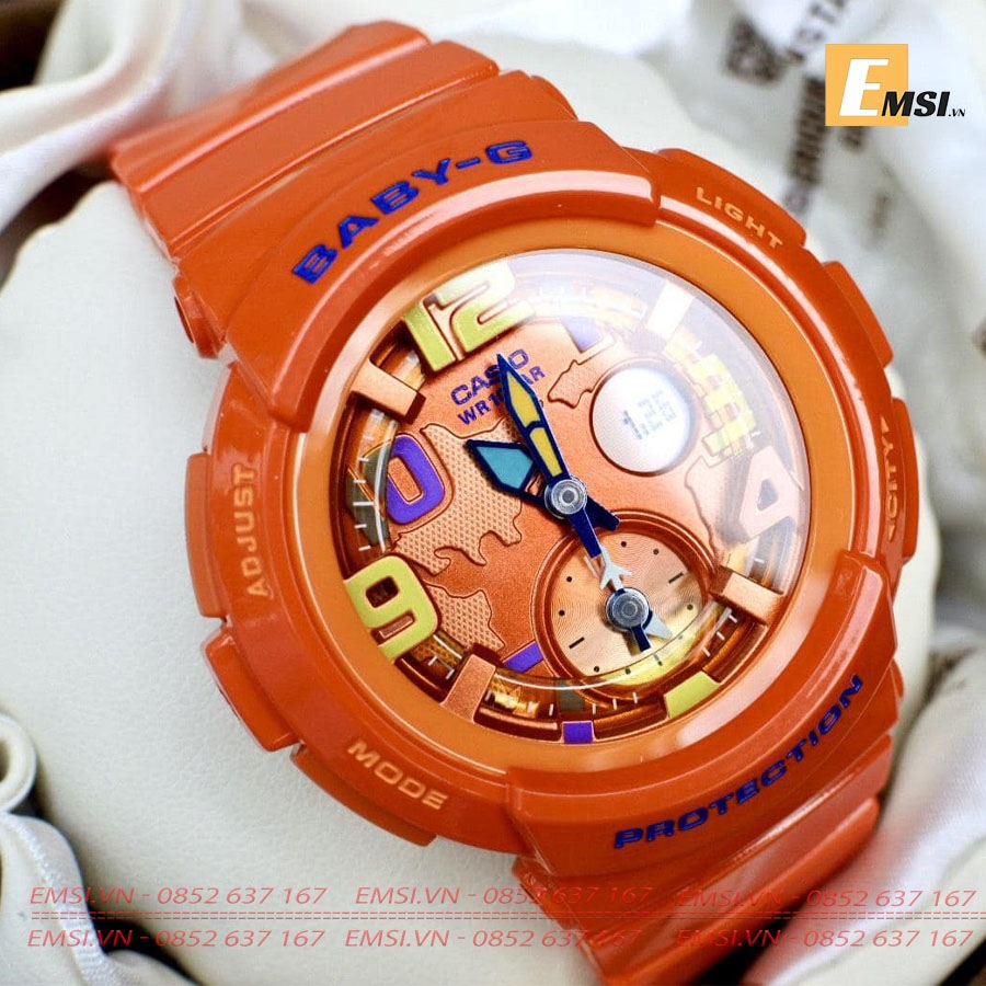 Baby-G BGA-190-4BDR - Đồng Hồ Nữ - Điện Tử - Size Mặt 44.5mm - Kính Khoáng EMSI.VN