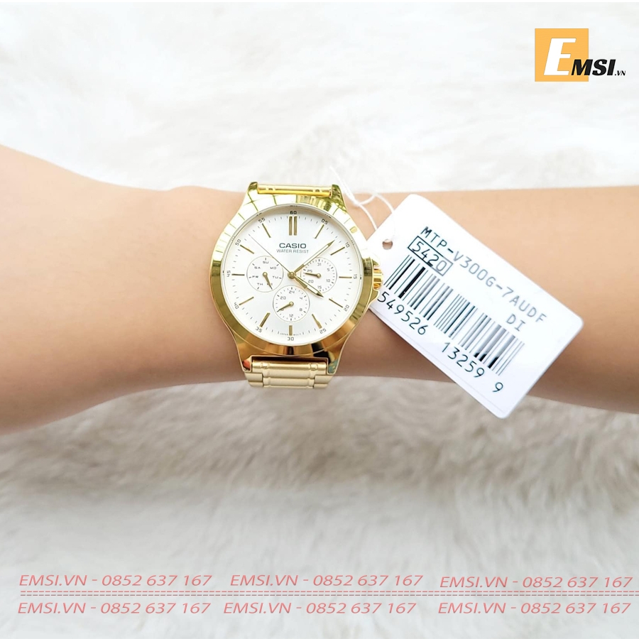 Casio LTP-V300G-7A - Đồng Hồ Nữ - Pin/Quartz - Kính Khoáng - Size Mặt 33.2mm EMSI.VN