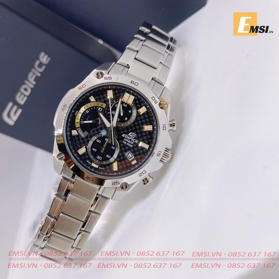 Casio Edifice EFR-557CD-1A9 - Đồng Hồ Nam - Pin / Quartz - Kính Khoáng - Size Mặt 46.7mm EMSI.VN