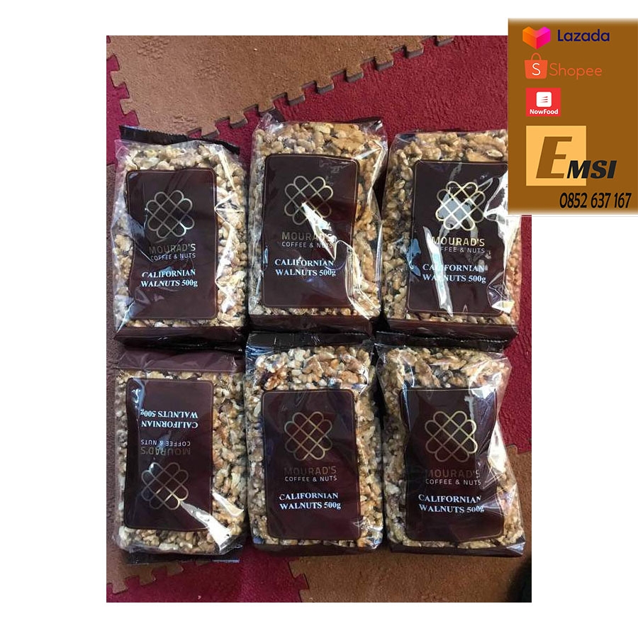 Hạt óc chó Mourads Californian Walnuts 500g của Úc