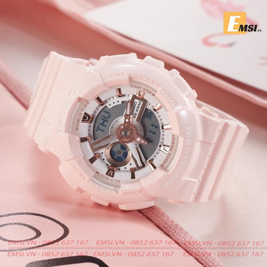 Baby-G BA-110RG-4ADR - Đồng Hồ Nữ - Điện Tử - Kính Khoáng - Size Mặt 43mm EMSI.VN