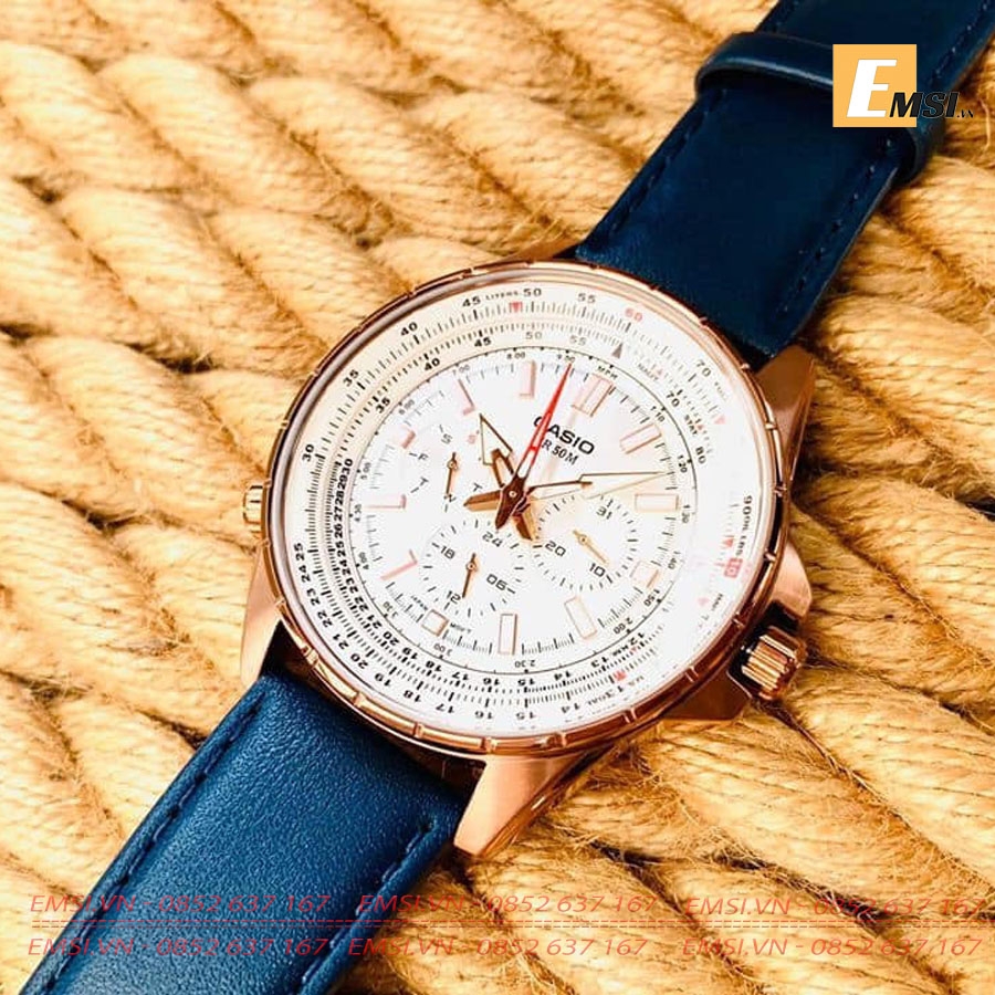 Casio MTP-SW320RL-7AVDF - Đồng Hồ Nam - Pin/Quartz - Kính Khoáng - Size Mặt 47mm EMSI.VN