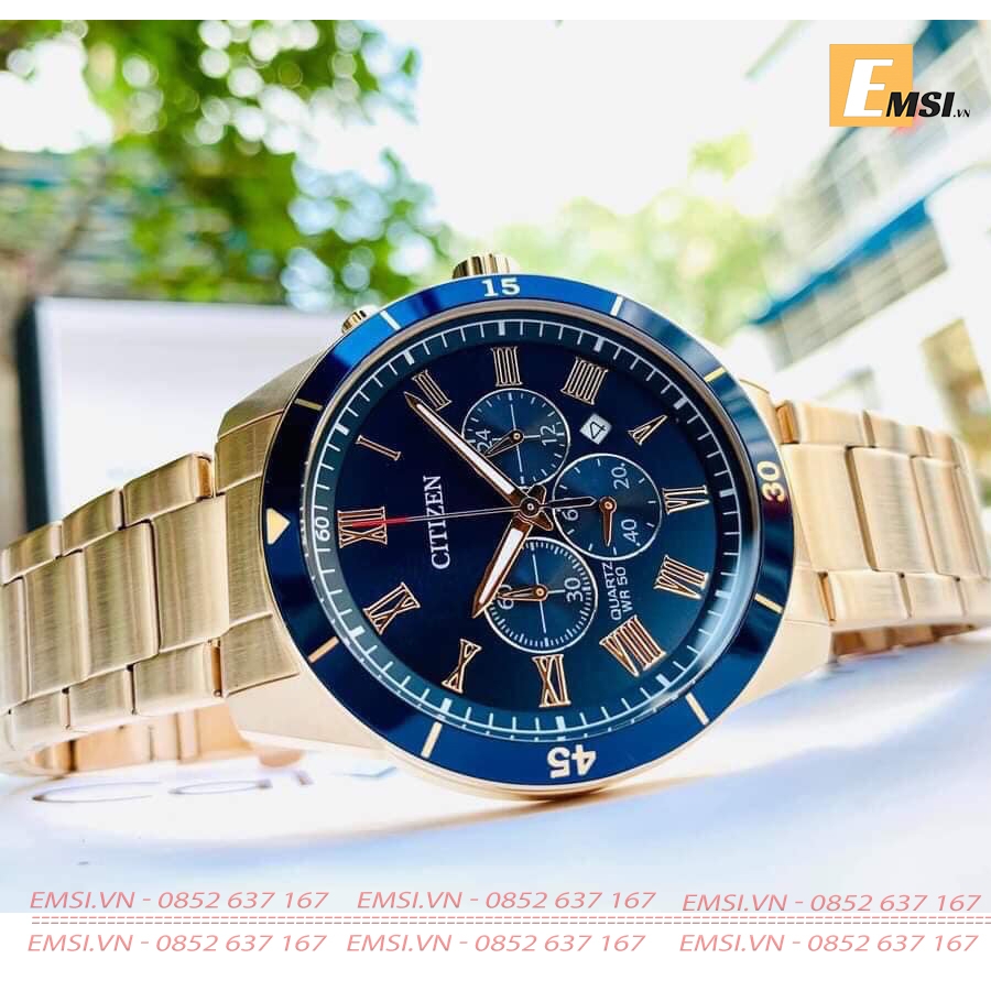 CITIZEN AN8169-58L - Đồng Hồ Nam - Pin / Quartz - Kính Khoáng - Size Mặt 44mm EMSI.VN