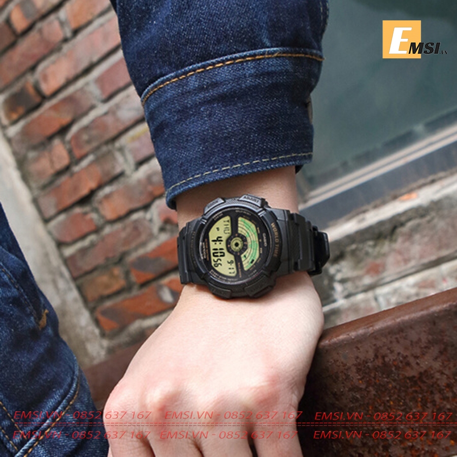 Casio AE-1100W-1B - Đồng Hồ Nam - Điện Tử - Size Mặt 43.8mm - Kính Nhựa EMSI.VN
