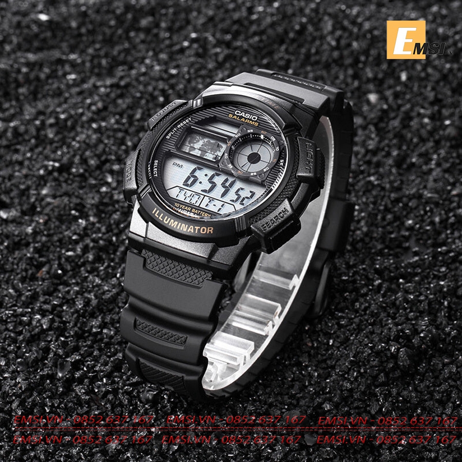 Casio AE-1000W-1AVDF - Đồng Hồ Nam - Pin/Quartz - Kính Nhựa - Size Mặt 43.8mm EMSI.VN