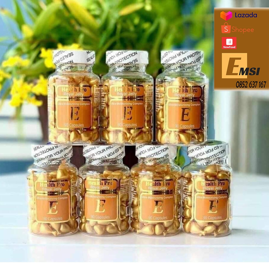 Viên nang VITAMIN E HEALTH PRO ROYAL JELLY 90 viên