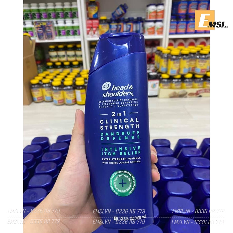 Tổng hợp Dầu gội trị gàu và nấm Head & Shoulder Clinical Strength 400ml mẫu mới