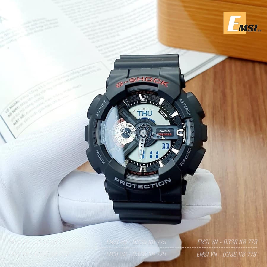 Gshock GA-110-1ADR - Đồng hồ nam - Điện tử - Size mặt 51mm - Kính khoáng - Bảo Hành 5 Năm - Chính Hãng