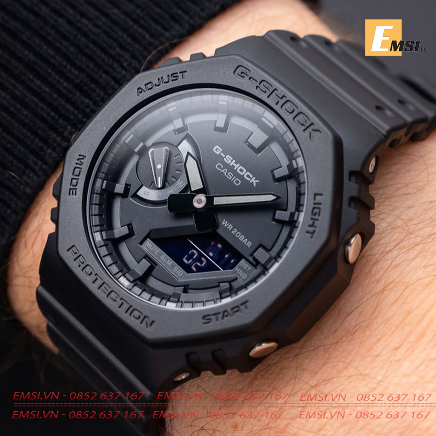 G-Shock GA-2100-1A1DR - Đồng Hồ Nam - Điện Tử - Kính Khoáng - Size Mặt 45.4mm - Bảo Hành 5 Năm - Chính Hãng