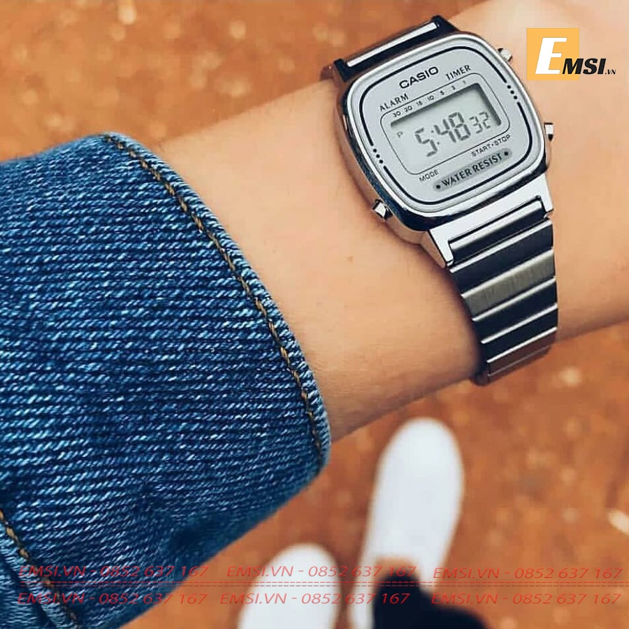 Casio LA670WA-7D - Kính nhựa - Đồng hồ nữ - Điện tử - Size mặt 24.6mm EMSI.VN