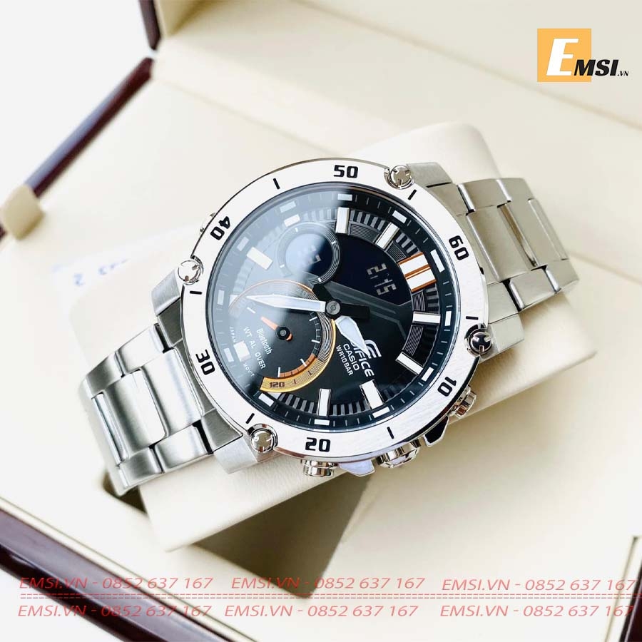 Casio Edifice ECB-20D-1A - Đồng Hồ Nam - Pin / Quartz - Kính Khoáng - Size Mặt 46mm EMSI.VN