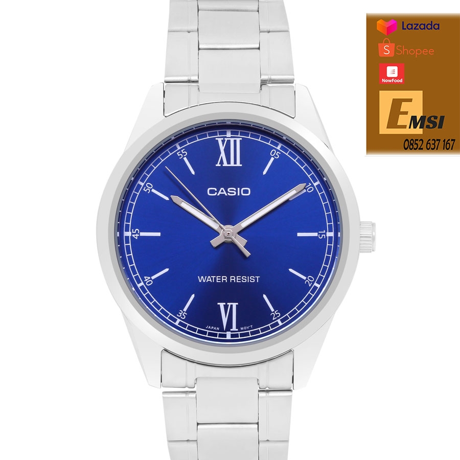 Đồng hồ Casio đôi MTP-V005D-2B1 & LTP-V005D-2B3