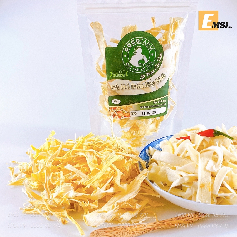 Đặc sản: Củ hủ dừa sấy khô 50gr - ĐẶC SẢN BẾN TRE
