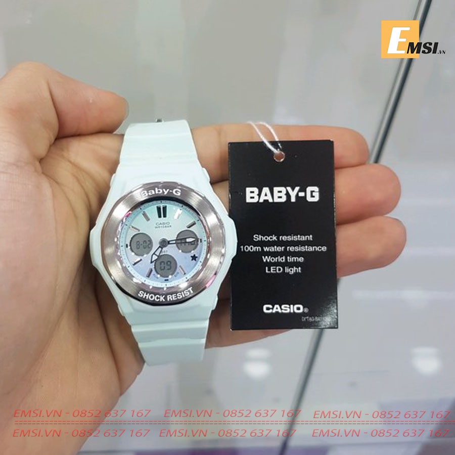 Baby-G BGA-100ST-3A - Đồng Hồ Nữ - Điện Tử - Size Mặt 39mm - Kính Khoáng EMSI.VN
