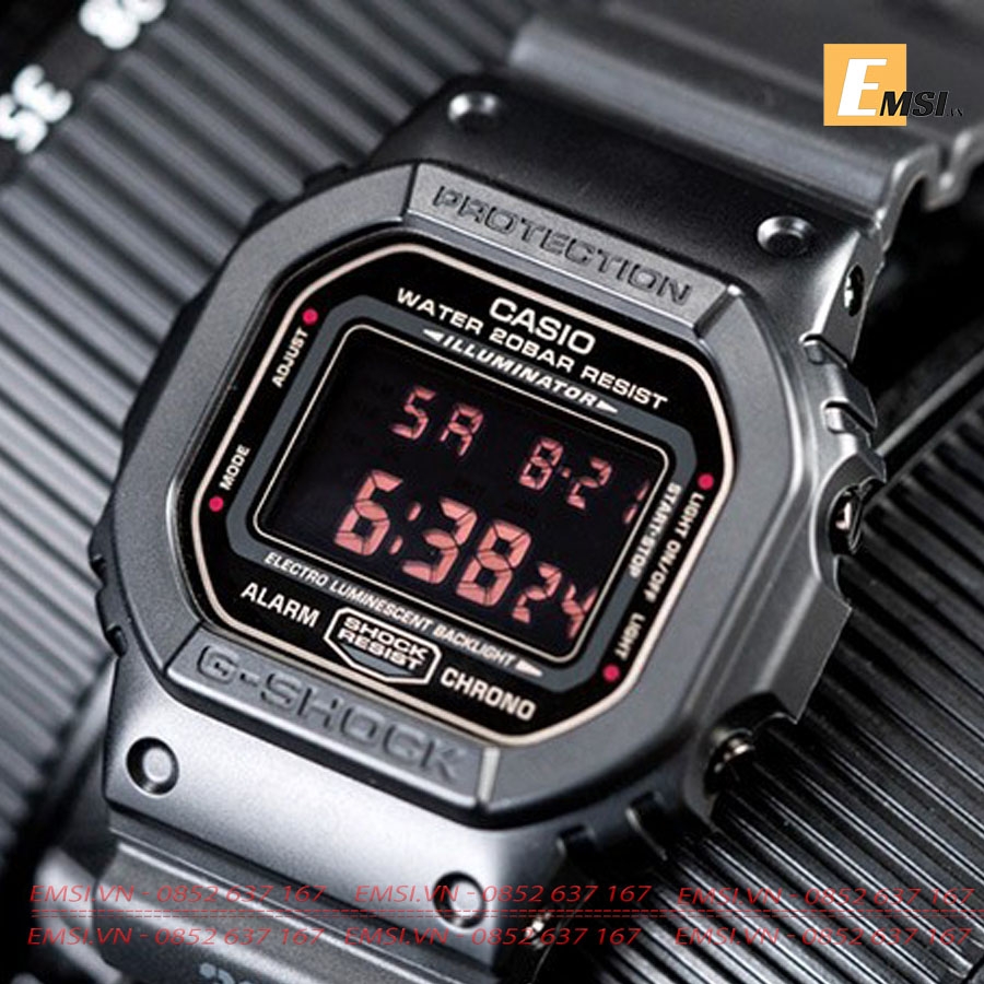 G-shock DW-5600MS-1D - Đồng Hồ Nam - Pin/Quartz - Kính Khoáng - Size Mặt 42.8mm EMSI.VN