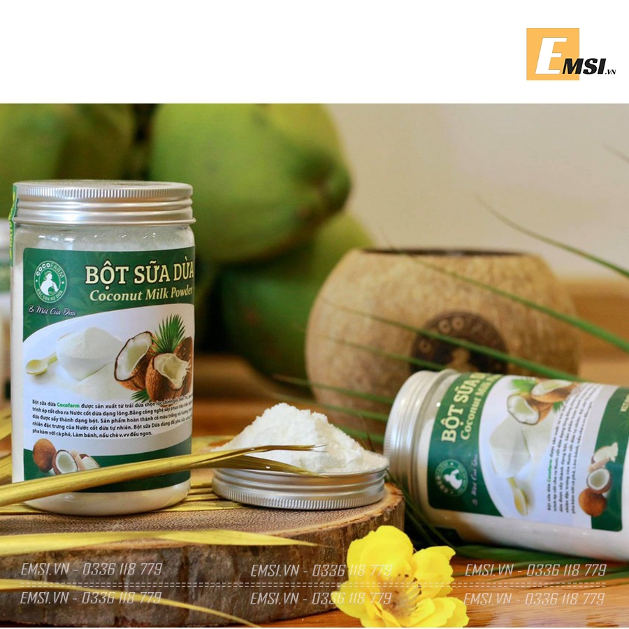 Đặc sản: Bột sữa dừa cô đặc nguyên chất không đường hủ 200gr