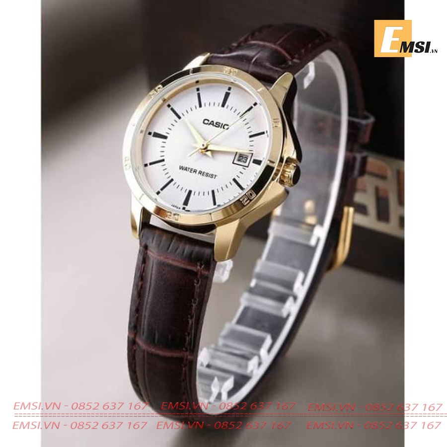 Casio LTP-V004GL-7AU - Đồng Hồ Nữ - Pin/Quartz - Kính Khoáng - Size Mặt 29mm EMSI.VN