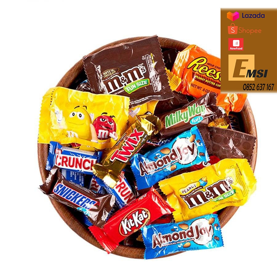 Kẹo Socola tổng hợp All Chocolate 150 Pieces 2.55kg của Mỹ