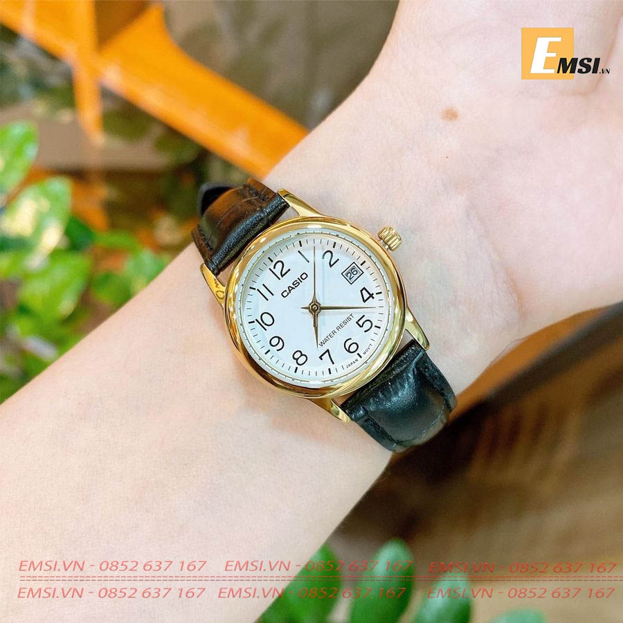 Casio LTP-V002GL-7B2UDF - Đồng hồ nữ - Đồng hồ Quartz - Size mặt 25mm - Kính khoáng EMSI.VN