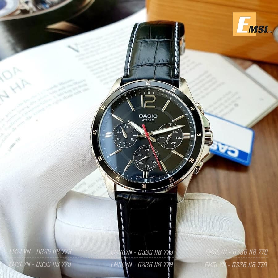 Casio MTP-1374L-1AVDF - Đồng Hồ Nam - Pin / Quartz - Kính Khoáng - Size Mặt 43.5mm - Bảo Hành 5 Năm - Chính Hãng