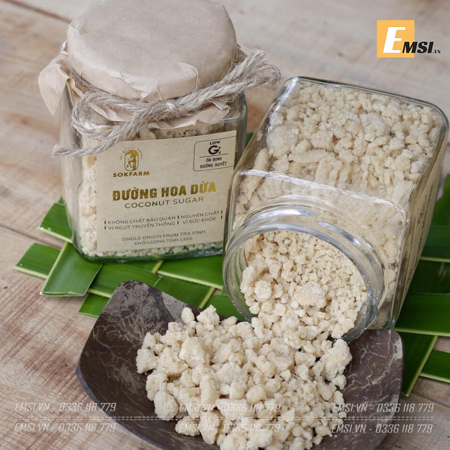 Đặc sản: Đường dừa hủ 135gr