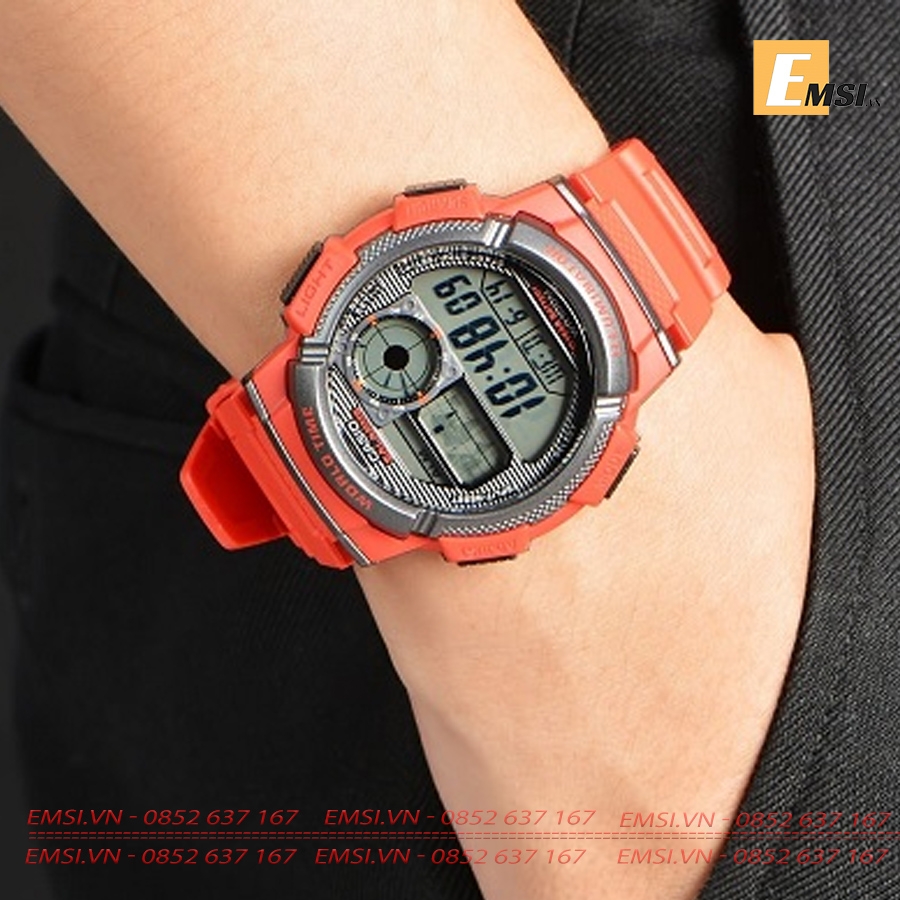 Đồng Hồ Casio Cặp Đôi AE-1000W-4AVDF & LW-200-4AVDF Size mặt 43,7mm & 34,9mm EMSI.VN