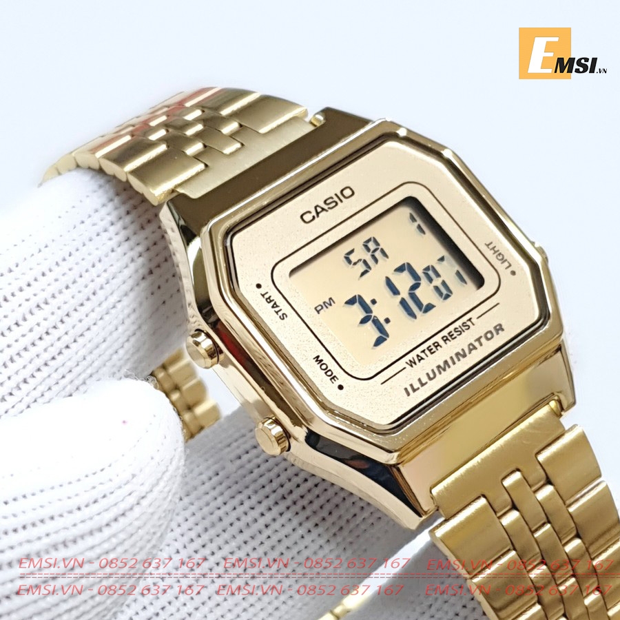 Casio LA680WGA-9D - Đồng Hồ Nữ - Điện Tử - Size Mặt 28mm - Kính Nhựa - Bảo Hành 5 Năm