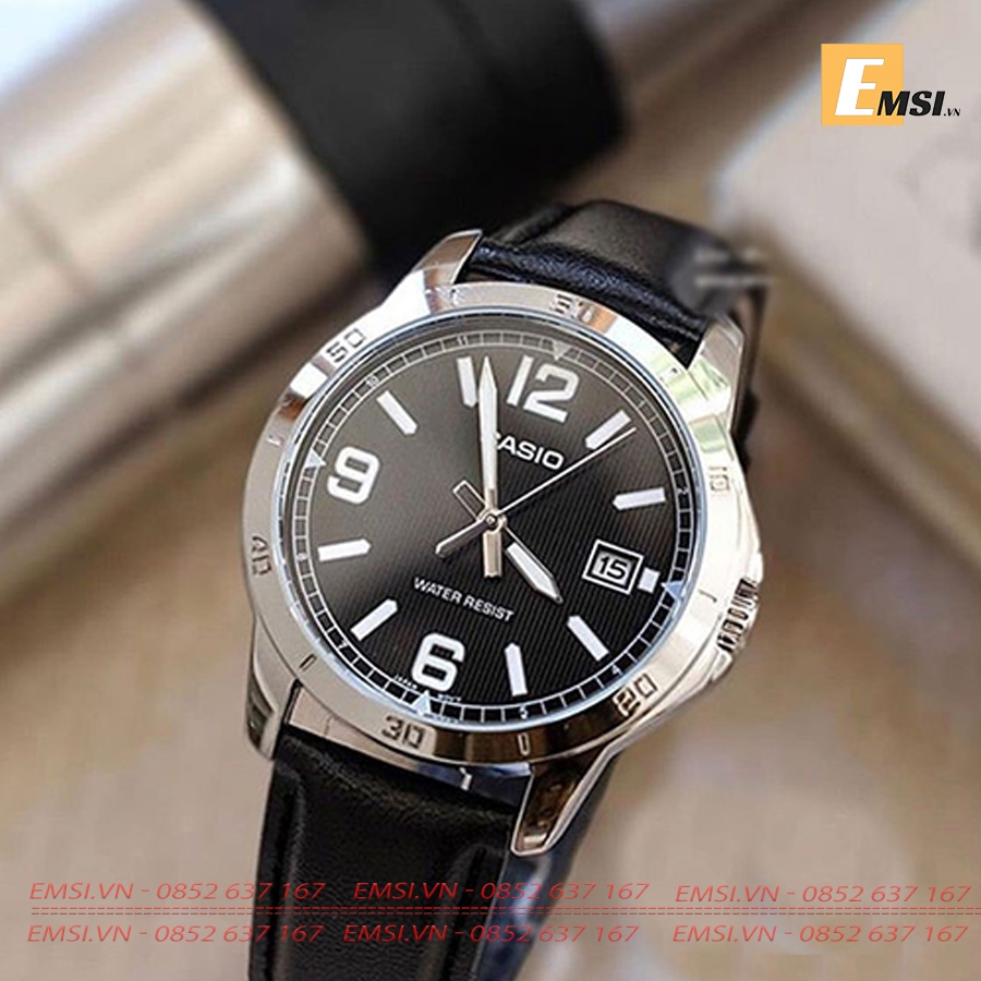 Đồng Hồ Casio Cặp Đôi MTP-V004L-1AUDF Và LTP-V004L-1AUDF nam size 41,5mm, đồng hồ nữ size 30,2mm EMSI.VN